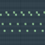 ピアノロール打ち込み画面