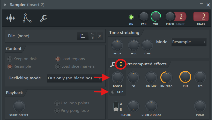 FL Studio サンプラー画面
