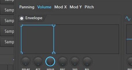 FL Studio サンプラー エンベロープ